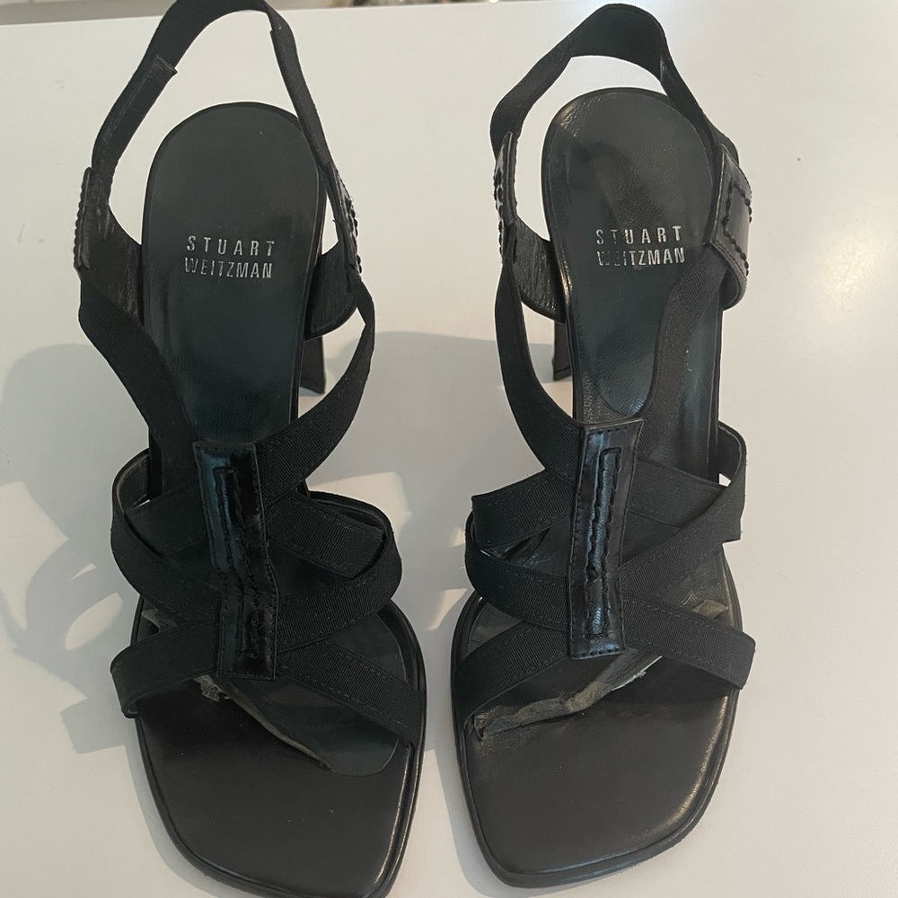 Black Stuart Weitzman Sandals